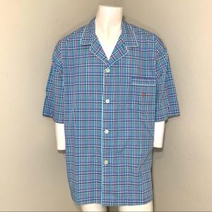 Polo Ralph Lauren Mens Button Up Pajamas Top